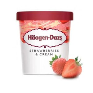 Häagen Dazs - Strawberries & Cream Grande 400 ml